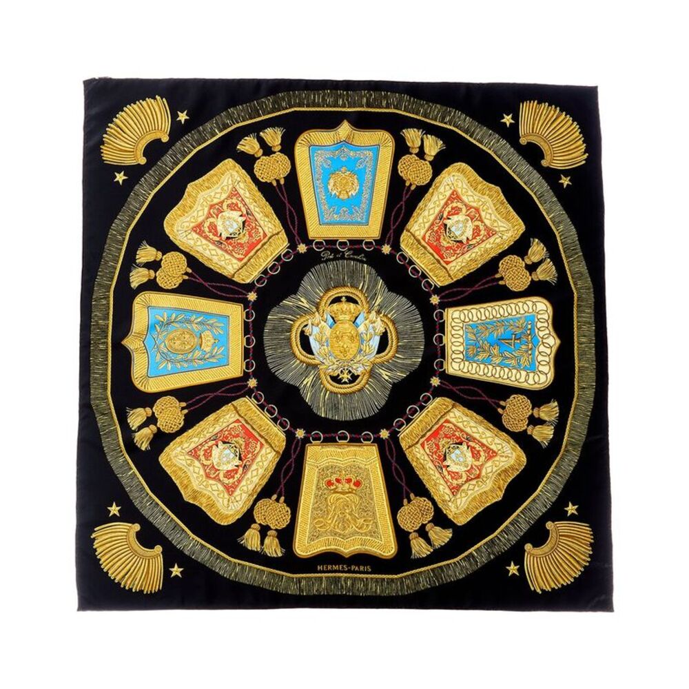 Hermès Poste Et Cavalerie Joachim Metz Silk Scarf (Authentic Pre-Loved)